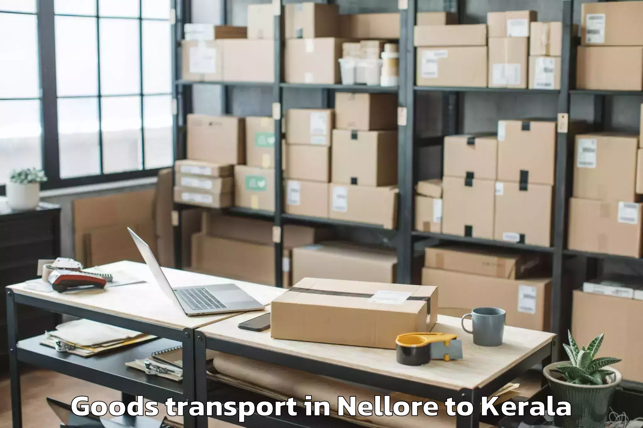 Affordable Nellore to Pandanad Part Goods Transport